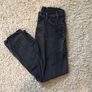 Levi’s Orange tab 505 C in washed black denim